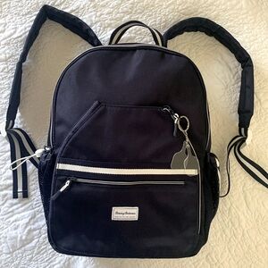 TOMMY BAHAMA PICKLEBALL BACKPACK BAG DARK BLUE WHITE STRIPE DETAILS EUC